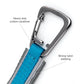 Kurgo 6 in 1 Quantum Leash, Hands Free Leash for Dogs, Running Belt Lead, Crossbody & Waist Belt Style, Reflective, Carabiner Clip, for Training