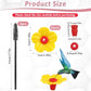 16 Pieces Hummingbird Feeders Replacement Flowers Yellow Pet Replacement Bird Feeder Replacement Parts with 2 PCS Brush Feeding Ports Bee Guards for Hummingbird Feeders for Outdoors Hanging Feeder