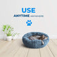 Whiskers & Friends Cat Bed, Cat Beds for Indoor Cats Washable, Orthopedic Soft Fluffy Round Calming Pet Bed for Small to Large Kitty Kittens & Dogs, Small Dog Beds & Furniture