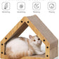FUKUMARU Cat Scratcher House, Cozy Cardboard Design, Safe and Secure for Kittens, Eco-Friendly, 16.14 in Bevelled Surface, Maximum Load Capacity 22 Lbs