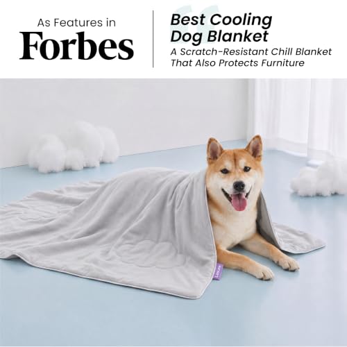 LE SURE Premium Cooling Blankets for Large Dogs - Washable Dog Cooling Throw Blanket with Q-MAX>0.4，Durable Self Cooling Pet Mat for Cat, Soft