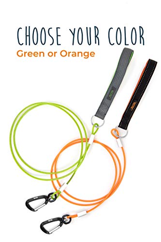 Mighty Paw Dog Leash - Anti Biting Pets Leashes - Chew Proof Metal Cable - Ideal for Large Dogs and Teething Puppies - Braided Cord with Padded