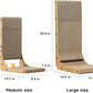 FUKUMARU Cat Scratcher, 18.9 Inch L Shape Cat Scratch Pad, Vertical Cat Scratcher Wall Mounted, Cat Scratching Cardboard with Ball Toy for Indoor Cats