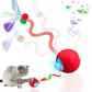 Interactive Cat Toys for Indoor Cats, Speedy Tail Cat Ball | 300mAh High-Capacity Battery, Controllable Chirping, Smart Electric Motion, Interactive
