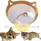 Large Stimulicat Cat Bed Rope Cotton with Cushion, Eliminates Bed Rejection Round Pet Basket, Boho Catbed for Cats Handwoven Scratchable Breathable
