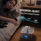 Stainless Steel Cat Water Fountain, 2.8L with 20dB Ultra-Quiet Pump- Ideal for Timid Pets, LED Water Level Window, Dishwasher Safe, 24/7 Circulation- Includes 3 Replacement Filters