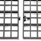 ALEGI 12 Pcs Aquarium Fish Tank Divider Plastic Egg Crate Aquarium Filter Bottom Tray Grid Isolation Board Partition Net Pane Separator (L 12pcs Black)