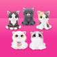 Pets Alive Smitten Kittens Series 2 (Calico Cat) by ZURU – Interactive Plush Cat Toy with 10 Sounds, Surprise Unboxing, Soft Collectible Pet for Ages 3+