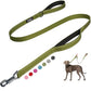 Fida 4 FT Heavy Duty Dog Leash with 2 Comfortable Padded Handles, Traffic Handle & Advanced Easy Snap Hook, Reflective Walking Lead for Large, Medium