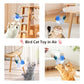 Migipaws Interactive Flapping Bird Cat Toys with Rod, clamp, Elastic String and Catnip, Automatic Chirping Toys for Indoor Cats to Chase, Hanging Feathers for Kitten to Self Play,Rechargeable(Blue)