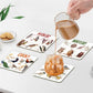 Bird Pun Coasters, Square Funny Coaster Set Coffee Coasters for Bird Lovers Kitchen Decor Housewarming Gifts (4 Pcs)