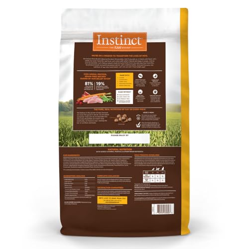 Instinct Original Dry Cat Food, Raw Coated Kibble, High Protein, Grain Free Recipe - Real Chicken, 11 lb. Bag