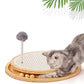 LMUGOOS Cat Scratcher, Cat Natural Sisal Scratching Pad, Kitten Interactive Toy with Ball Track Spring Ball for Chasing Hunting Mental Physical Exercise Puzzle
