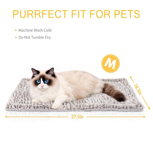 Self Heating Cat Pad Self Warming Bed 27.5" x 18.5" Thermal Heated Cat Mat Extra Warm Pet Mat for Outdoor and Indoor Large Kittens Small Puppy Pets