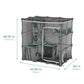 Kitty City Outdoor Catio Furniture and Play Kits for Cats, Outdoor Mega Kit