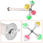 Stand Perch Toy with Rotating Balls for Birds, Parakeets, Budgies, Cockatiels, Parrots, Budgerigars, Conures, Parrotlets, Ringnecks, Lovebirds (1Pcs)