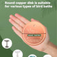 CNARIO Copper Disk for Bird Baths, Bird Baths 99.99% Pure Copper Cleaning Disk, Safe Natural Solution, 0.6mm Thick with Stable Triple-Point Support, All-Season Use