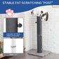 Cat Craft Cat Scratching Post Carpet Scratching Post 41" for Indoor Cats, Tall Cat Scratch Post, Carpet Cat Scratcher with Replaceable Toys, Sturdy Base, Large, Gray