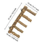 Bird Parrot Ladder Perch for Cage, Nature Wooden Bird Bridge Exercise Stands Parrot Climbing Chewing Toys for Small Animal