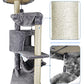 YUNIQUE Cat Tree with Cat Condo and Big Hammock, Grey