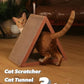 Cat Scratcher Cat Scratching Board - Foldable - Triangle, 6 Usable Sides Scratchers for Indoor Cats, Vertical Cat Scratch Pads(Pack of 3)