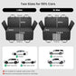 REEVAA Dog Truck Seat Cover for Back Seat, Hard Bottom Dog Hammock for Car, Pet Bed Extender for 2-4 Large Dogs, Waterproof Seat Protector, Universal XL Size Fits for Crew Cab Truck/SUV, Black