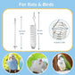 2Pcs Rat Enrichment Toys, 304 Stainless Steel Rat Foraging Toy for Fruit Vegetable Holder, Fancy Mice Cage Accessories Puzzle Toy, Hanging Rodent Toys Slow Feeder, Bird Foraging for Parakeet
