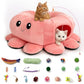 Cat Tunnel Bed with 20 Cat Toys, Collapsible Play Tunnel for Indoor Cats, Kitten Toys for Indoor Kittens, Octopus Shaped