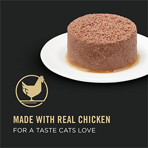 Purina Pro Plan Sensitive Skin and Sensitive Stomach Cat Food Wet Pate, Grain Free Chicken Entree - (Pack of 24) 3 oz. Cans
