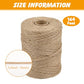 Natural Sisal Rope for Cat Scratcher, 1/4 Inch x 164 Feet Cat Rope, Heavy Duty Sisal Twine for Cats Scratching Post Replacement, and Crafts Gardening Home Decorating