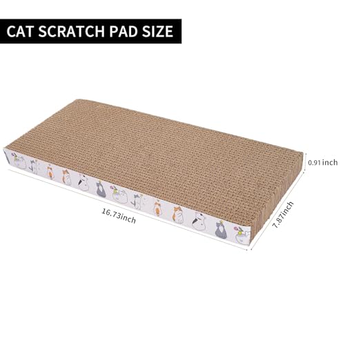 5 Packs cat Scratcher Toys Reversible Scratching Post Board for Indoor Cats Cardboard pad Sleep Play and Grind Claws