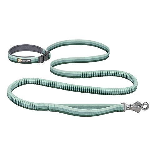 Ruffwear, Roamer Bungee Dog Leash for Running, Biking or Hiking, Can be Used Hand-Held or Hands-Free, River Rock Green, 5.5'-7'