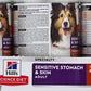 Hill's Science Diet Adult 1-6 Sensitive Stomach & Sensitive Skin Wet Dog Food, Tender Turkey & Rice Stew in Gravy, 12.5 oz. Cans, 12-Pack
