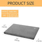 EMPSIGN Stylish Dog Bed Mat Dog Crate Pad Mattress Reversible (Cool & Warm), Water Proof Linings, Removable Machine Washable Cover, Firm Support Pet Crate Bed for Small to XX-Large Dogs, Grey