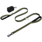 WINGOIN Dog Leash for Large Medium Dogs, Heavy Duty Dog Leashes with Double Handle, Poop Bag Holder, Metal Clip, Car Seat Belt Buckle, Reflective