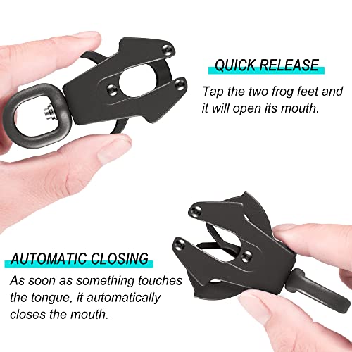 GEIT 2/4/5/6FT Dog Leash, Heavy Duty Rope Leashes, Reflective Nylon Pet Lead with Aluminum Quick Release/Locking Tactical Frog Clip for Small Medium