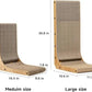 FUKUMARU Cat Scratcher, 18.7 Inch L Shape Cat Scratch Pad Wall Mounted, Cat Scratching Cardboard with Ball Toy for Indoor Cats