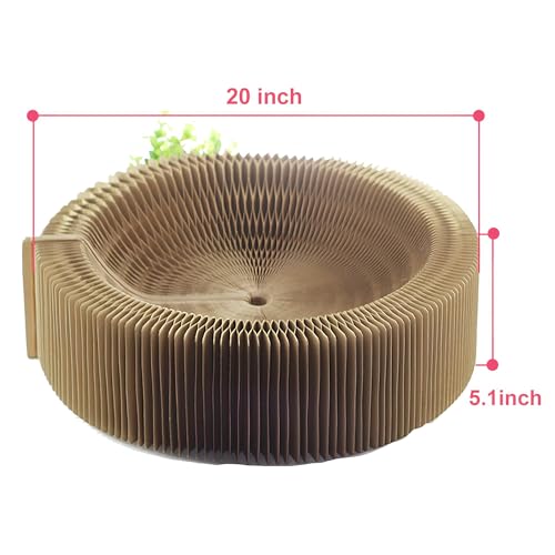 Cat Scratcher Lounge Bed - Collapsible Round Shape for Big cat