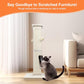 Cat Scratching Post 33 Inch Nature Sisal Cat Scratch Post for Indoor Cats, Large Cat Scratcher Protect Your Furniture, for All Breeds