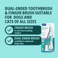 Virbac C.E.T.® Oral Hygiene Kit for Dogs | Poultry-flavor Toothpaste | Fingerbrush and Pet Toothbrush