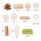 40 Pcs Bird Parrot Toys, Natural Bird Foraging Toy for Cockatiels, Lovebirds, Budgies, Small to Medium Parrot