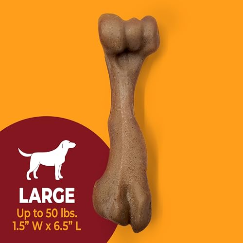 Nylabone Strong Chew Femur Bone Dog Toy Made with Real Bison & Venison, Durable Chew Toys for Aggressive Chewers, Long Lasting Dog Bone, Keeps Dogs