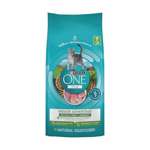 Purina ONE Natural, Low Fat, Weight Control, Indoor Dry Cat Food, +Plus Indoor Advantage - 7 lb. Bag