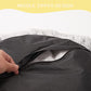 Bedfolks Calming Donut Dog Bed, 36 Inches Round Fluffy for Large Dogs, Anti-Anxiety Plush, Machine Washable (Dark Grey, Large)