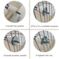 Bendable Fun Climbing Bird Cotton Rope Perch, Colorful Bungee Toy for Parrot, Bird Cage Accessories (31.5'' Metal Nut)