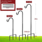 EXCMARK 2 Pack Shepherd Hook Adjustable Height 31/24/16’’ 1/2 inch Thick Use at Weddings, Hanging Solar Lights, Lanterns, Bird Feeders, Metal Hanger Hook (Black, 31 inch). U.S. Patent.
