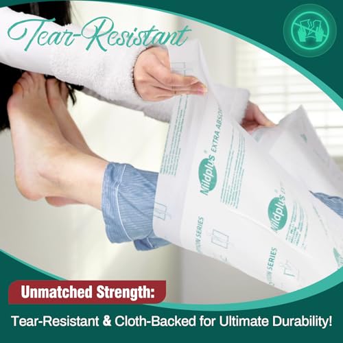 Heavy Duty Underpads 30"X36", 25 Count, Ultra Absorbent Chucks 130 Grams Tear-Resistant Disposable Bed Pads with Strength Cloth Backing Incontinence Pads for Adults, Kids or Pets