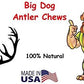 Premium Deer Antler Pieces - Dog Chews - Antlers by The Pound, One Pound - Six Inches or Longer - Medium, Large and XL - Happy Dog Guarantee!