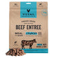 Vital Essentials Freeze Dried Dog Food, Raw Beef Crunchy Mini Nibs | Complete Meal or Topper | 96% Beef, Organs & Bone | Limited Ingredient, High