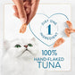 Purina Fancy Feast Purely Hand-Flaked Tuna Cat Treats, Steam-Baked Real Tuna, Pack of 5, 10 Count Pouches